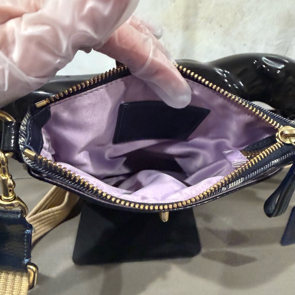 Coach Signature Crossbody Blue Denim Messenger Bag Only Used ONCE - Picture 9 of 10